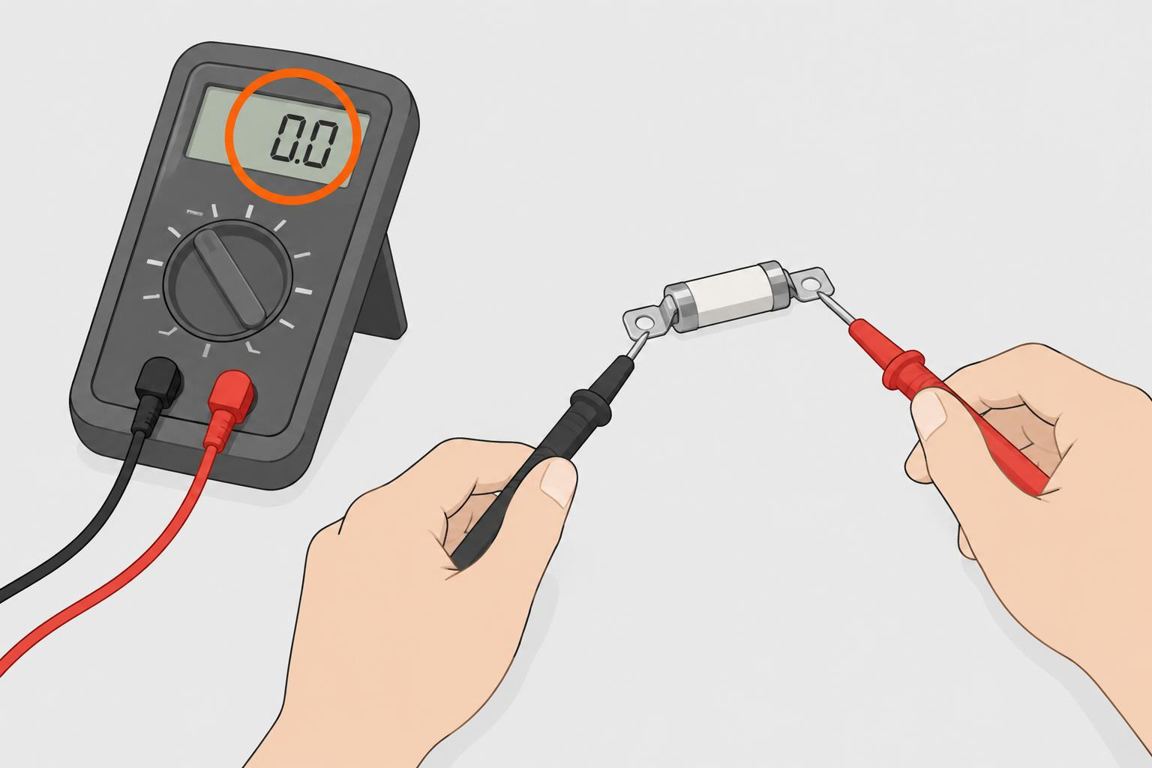 Test with a multimeter