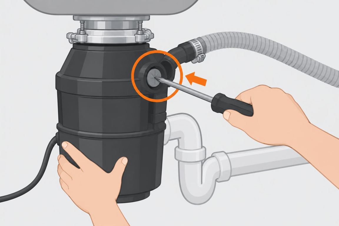 Check the disposal connection