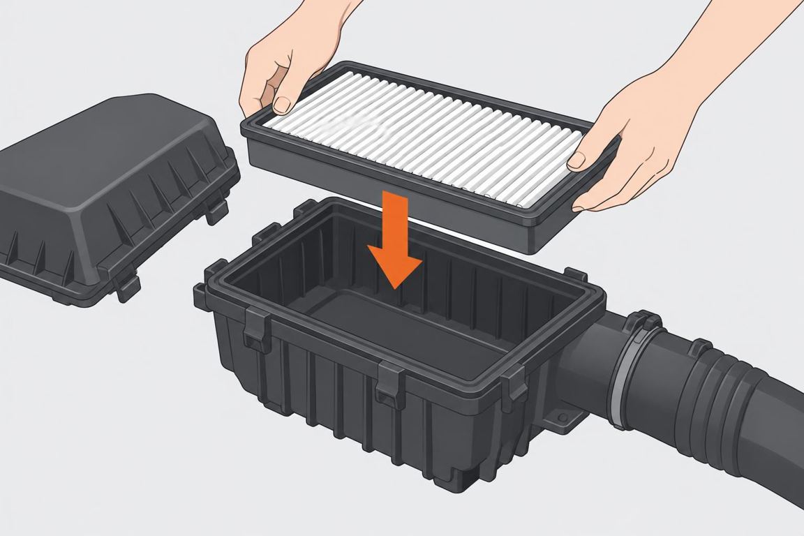 Install the new filter