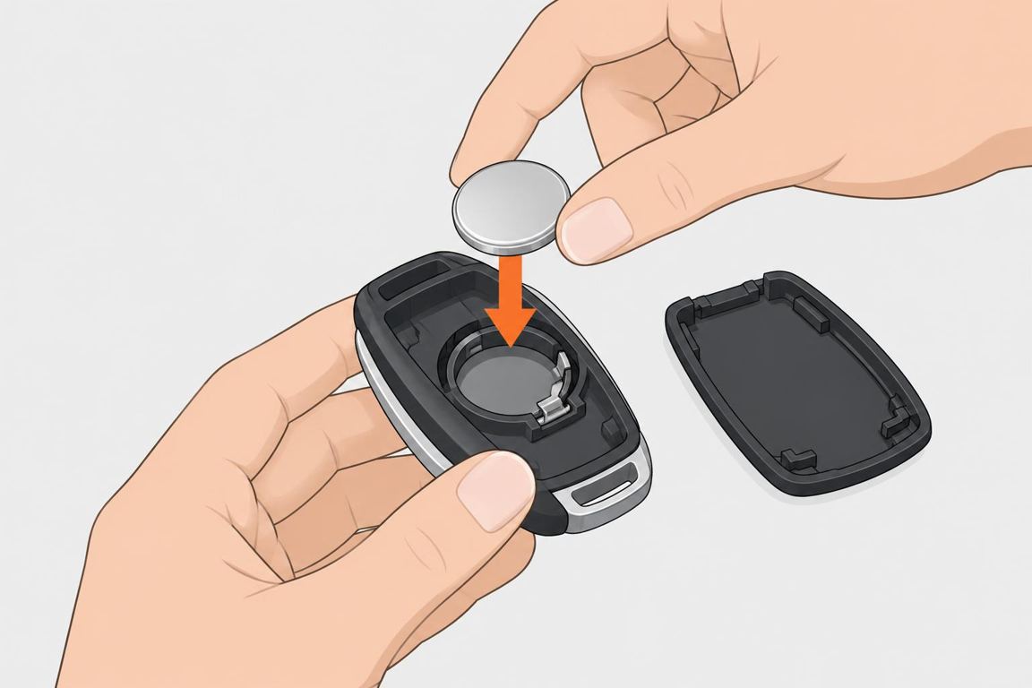 Insert the new battery