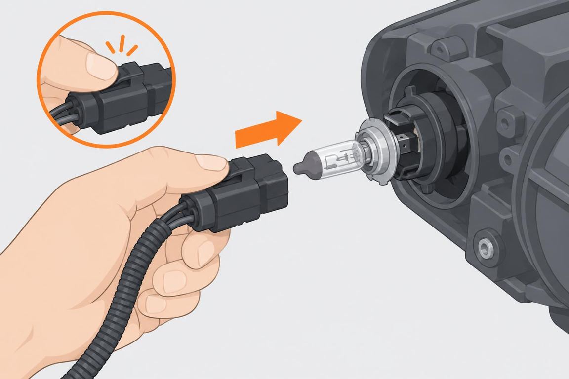 Unplug the connector