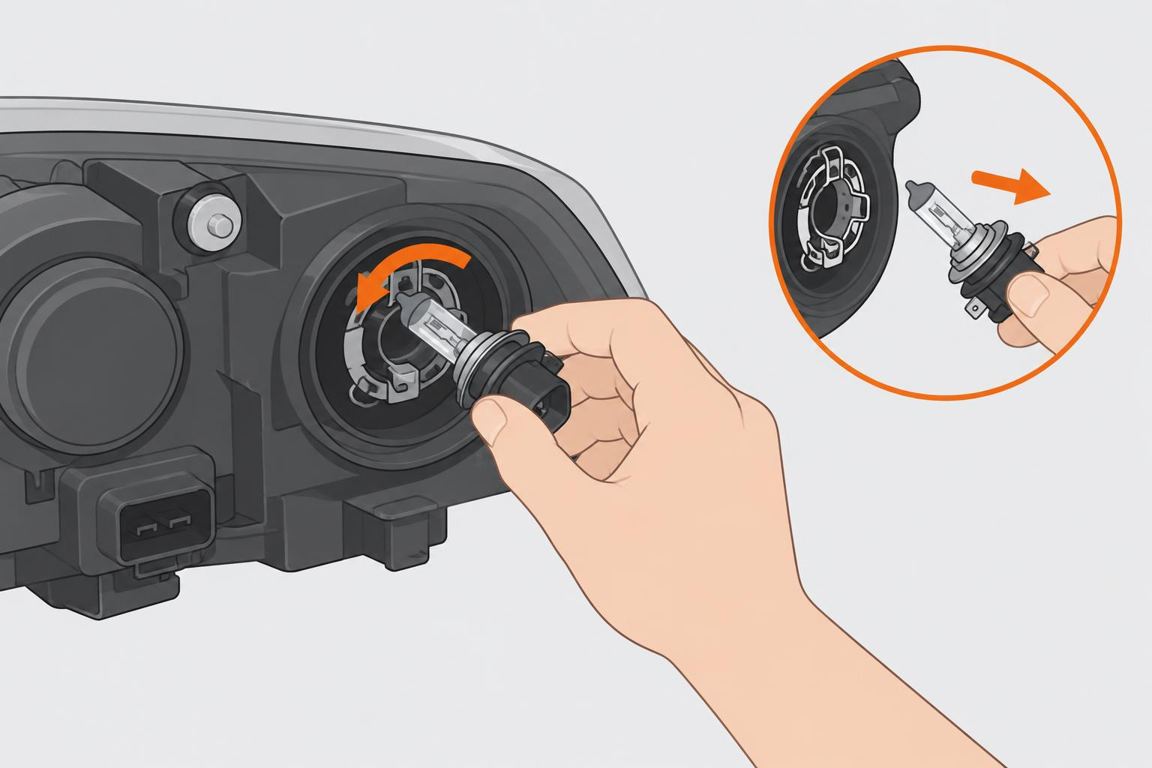 Remove the old bulb