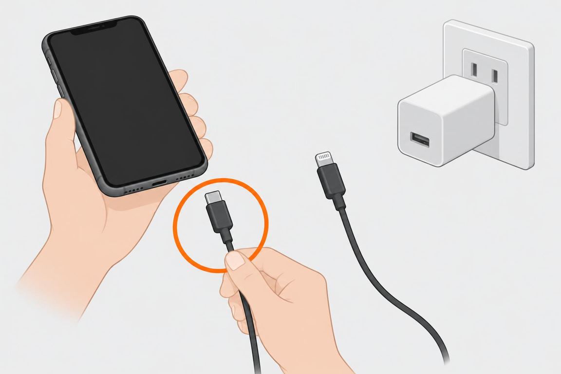 Try another cable and adapter