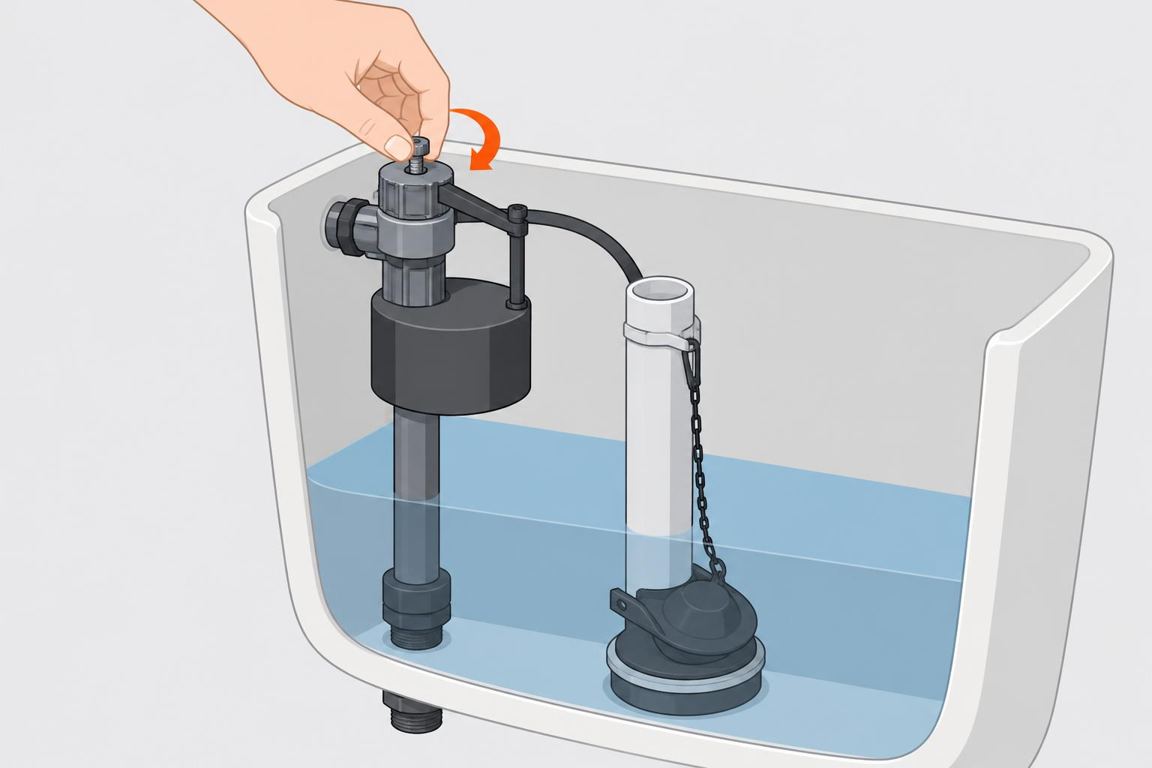 Lower the water level