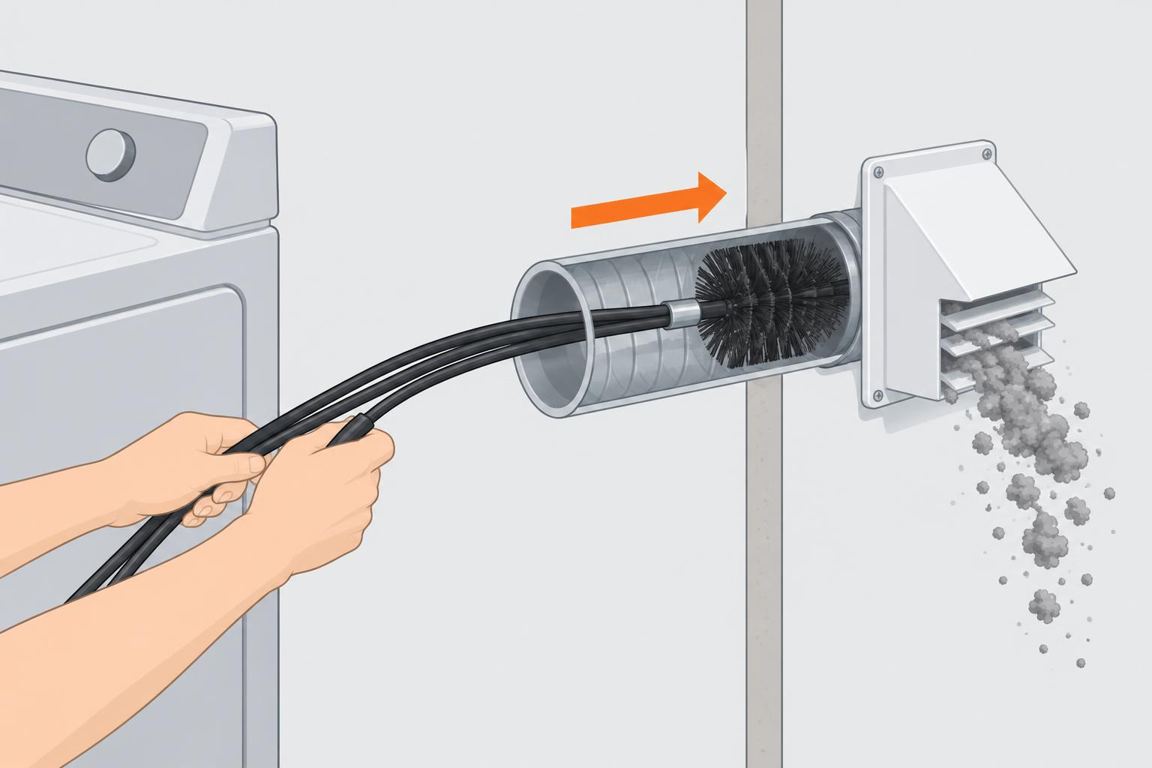 Brush the duct