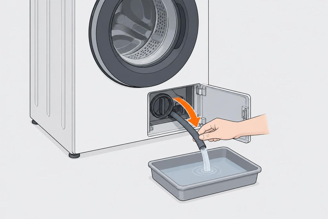 Drain the water