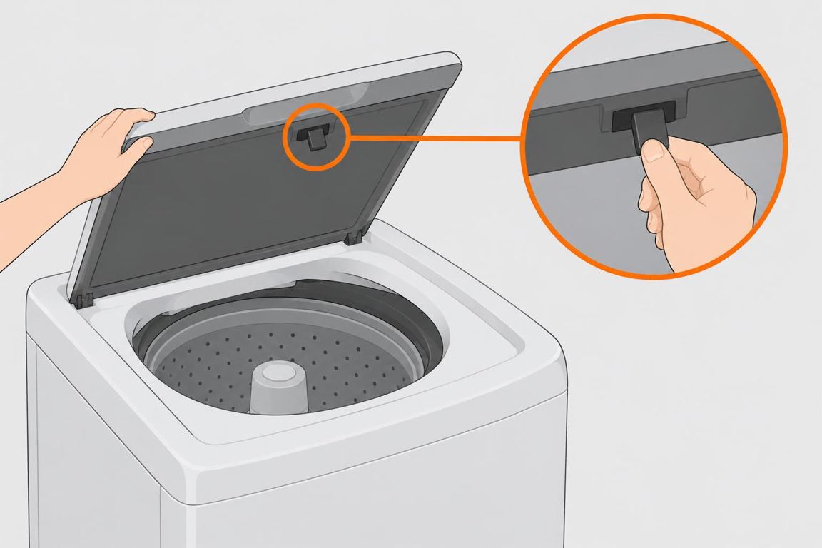 Check the lid or door lock